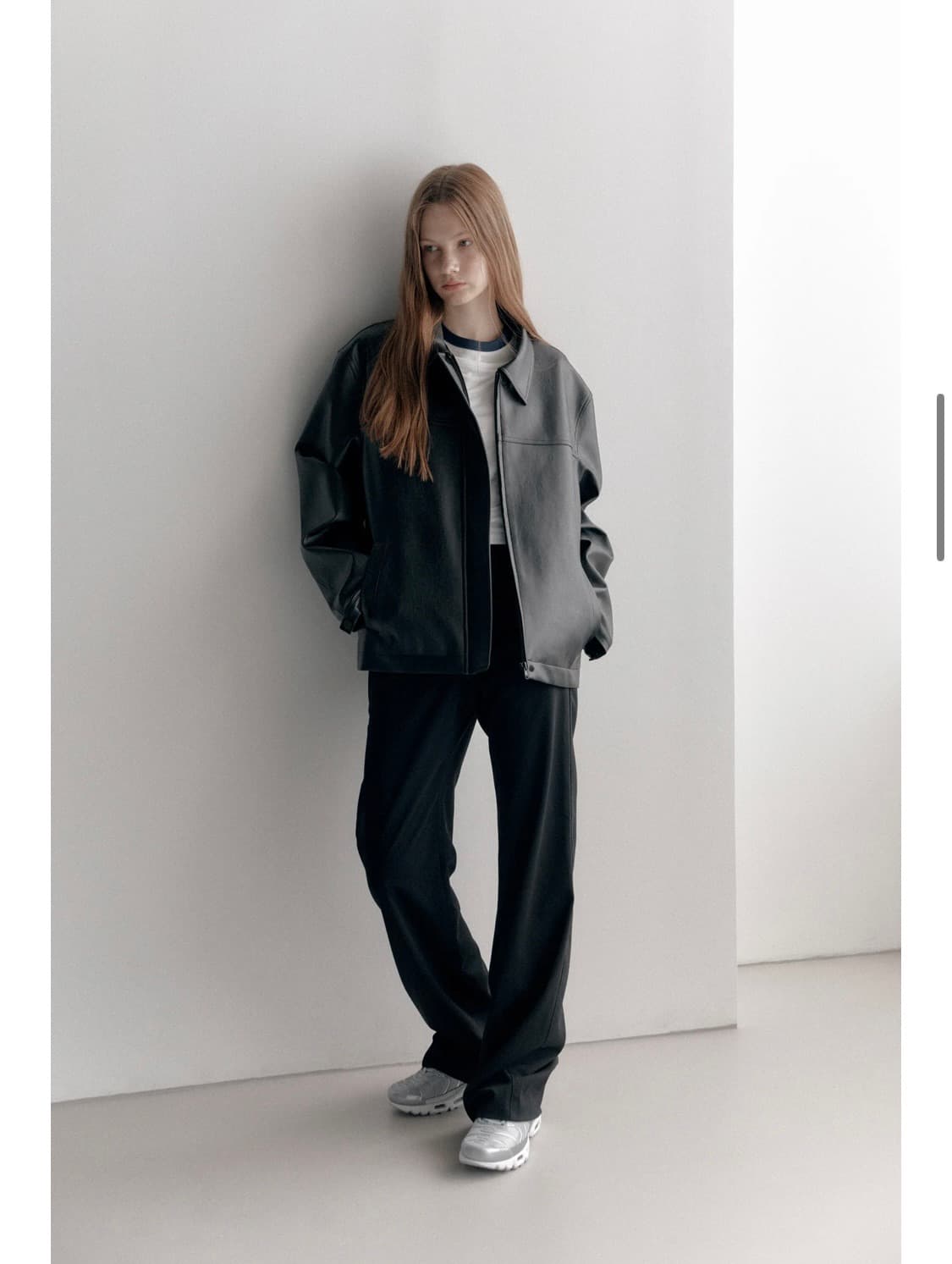 내일까지만 판매)로우클래식 가죽 자켓 상품이미지3