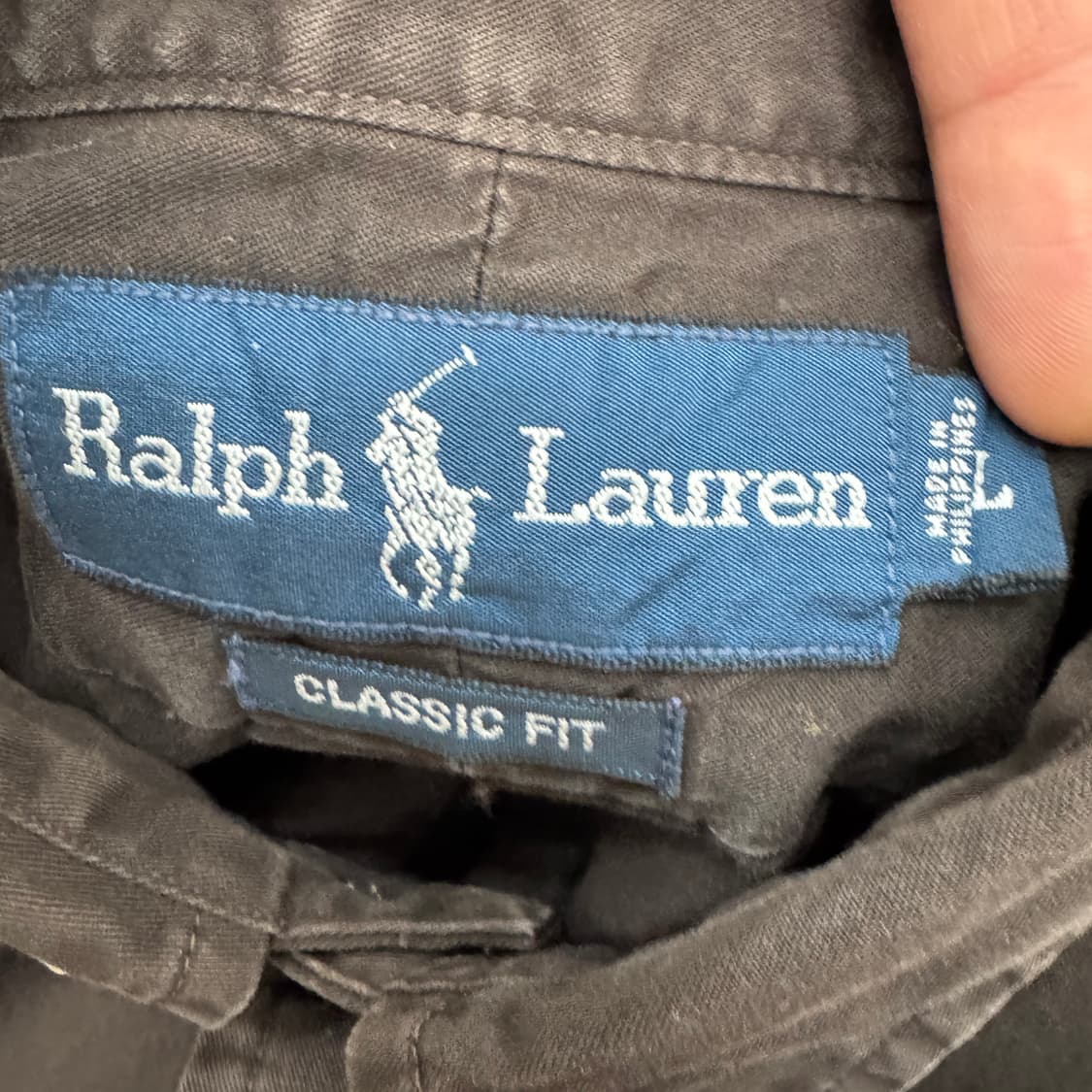L(105) 폴로 랄프로렌 브라운 클래식핏 남방 셔츠  상품이미지6