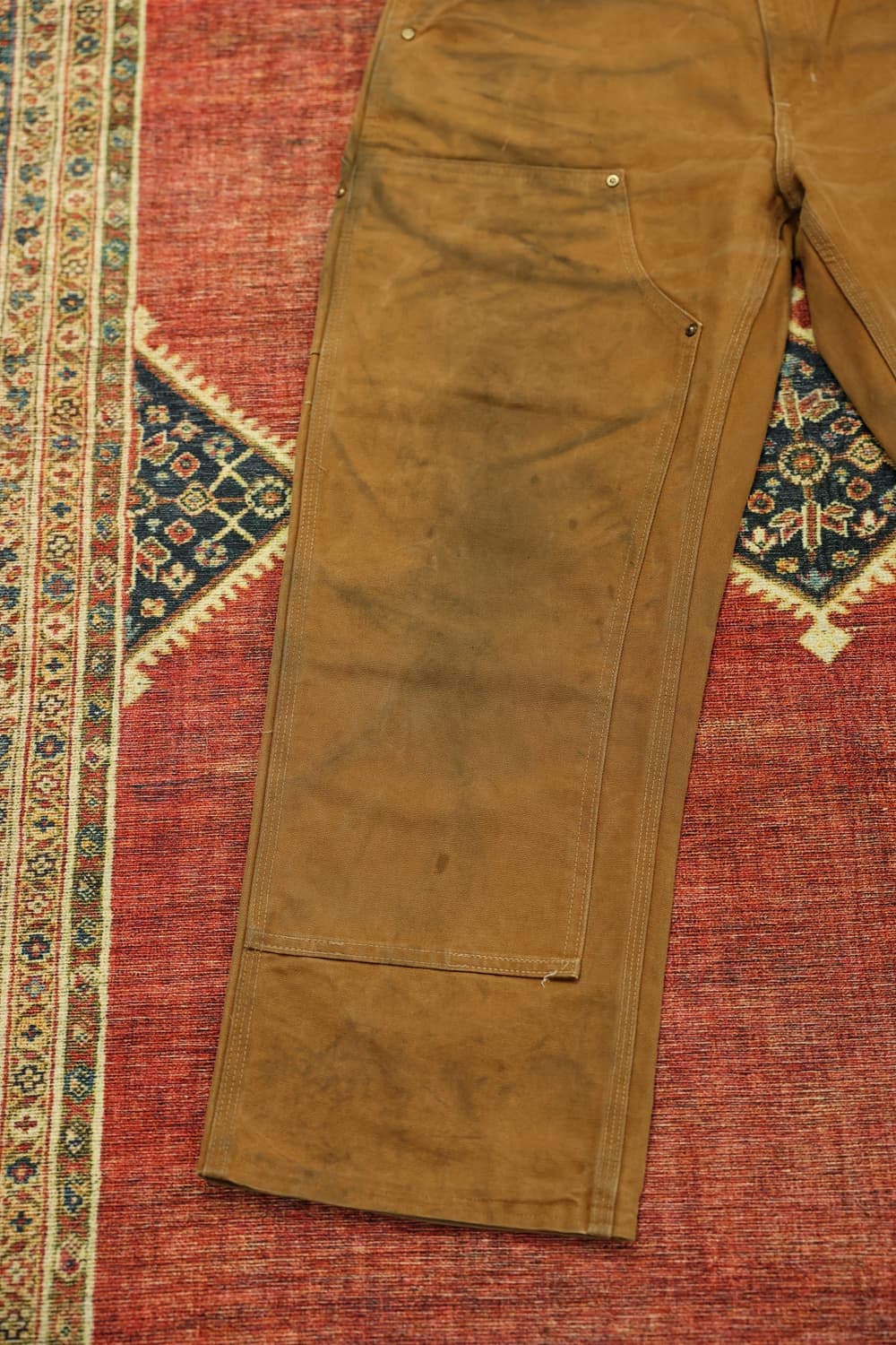 빈티지 칼하트 더블니 브라운 판매 상품이미지2