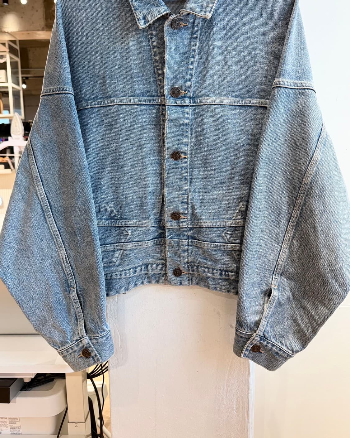 발렌시아가 데님 업사이드 다운 자켓  상품이미지5