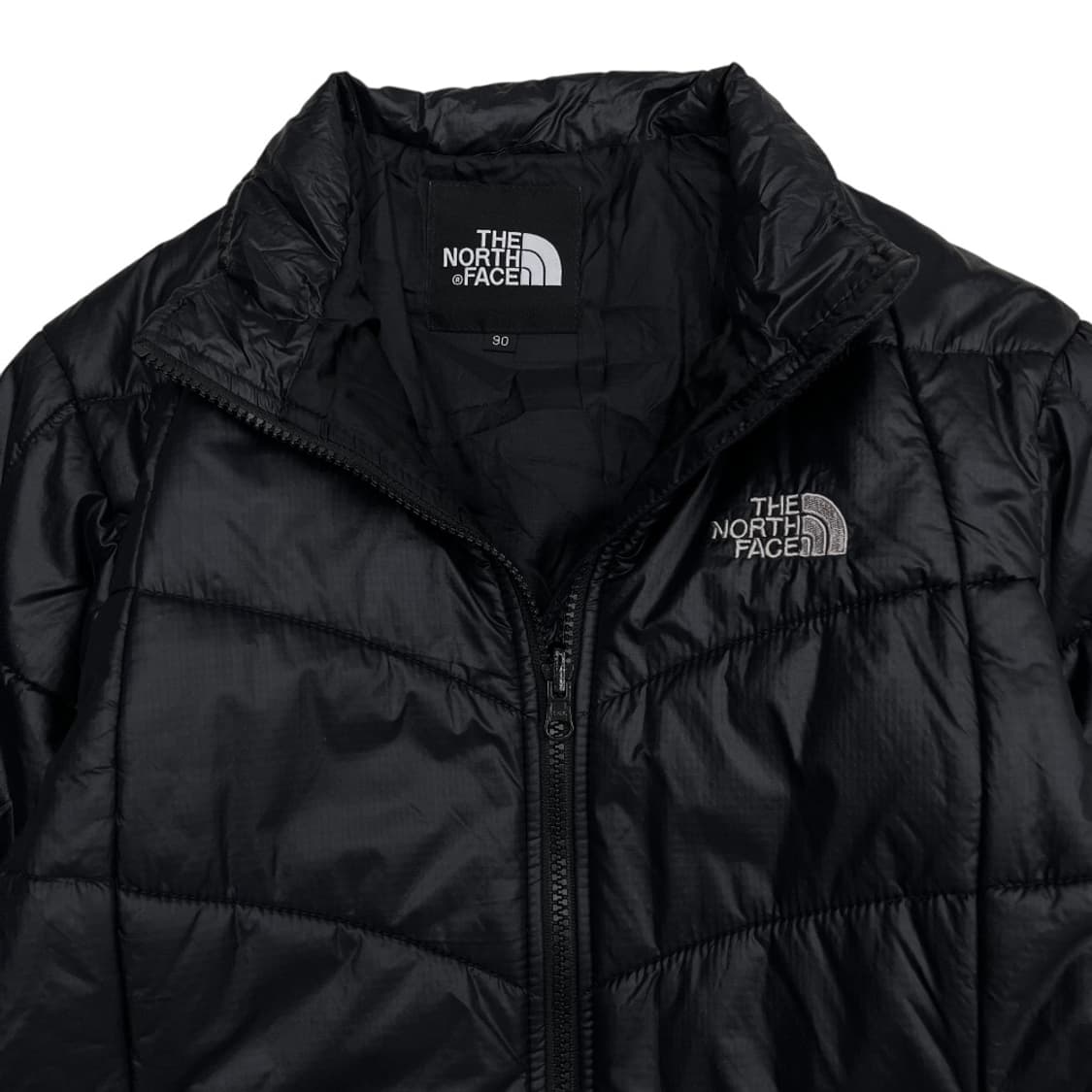 노스페이스 로고 블랙 경량 패딩 90 상품이미지5