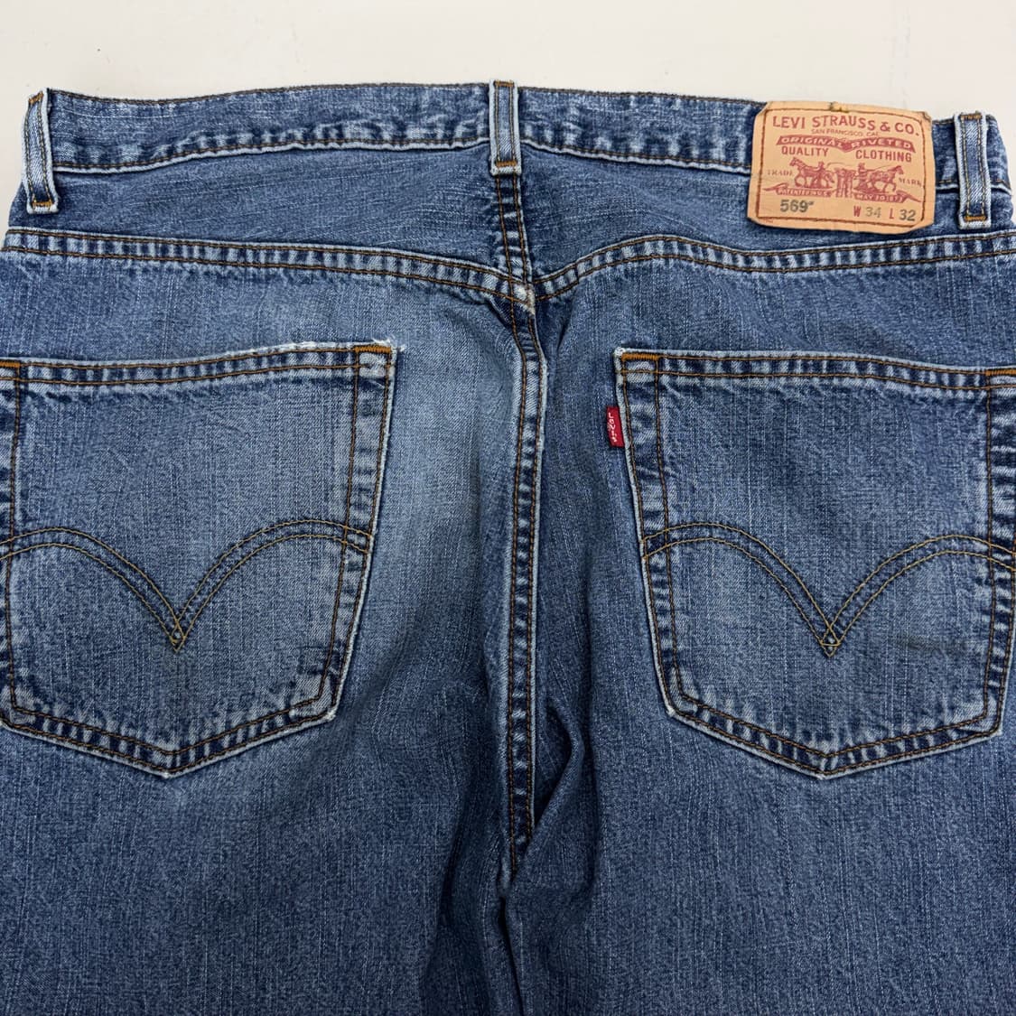 리바이스 00s 569 새깅 와이드 워싱 데님팬츠 상품이미지5