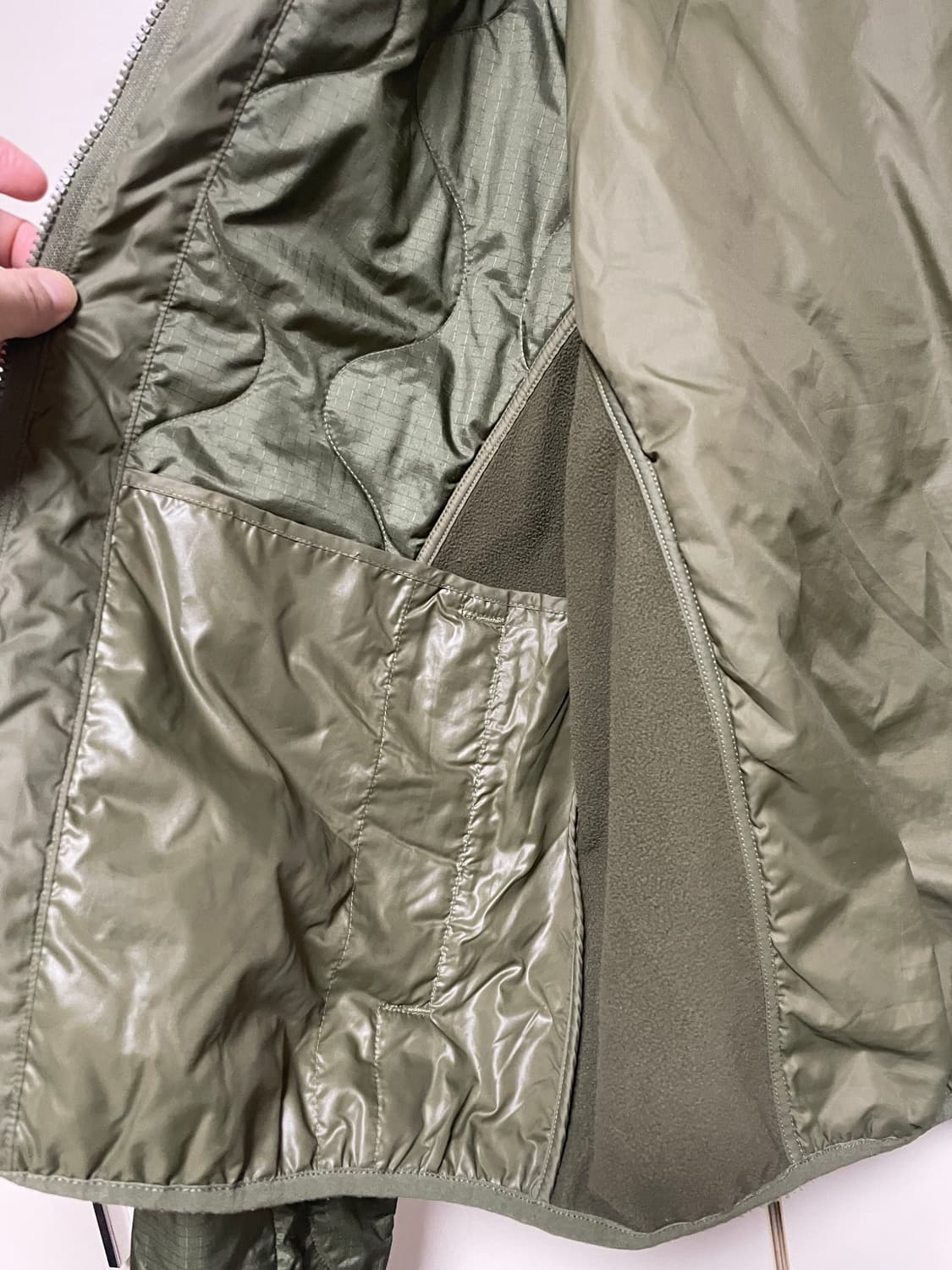 나이키 누빔 깔깔이 하드우드 라이너 스마일 퀄팅 자켓 M 상품이미지7