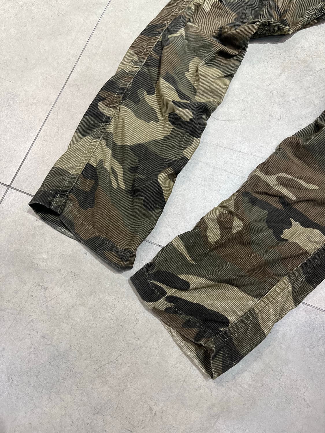 일본 빈티지 back number 밀리터리 카모 카고 골덴 팬츠  상품이미지2