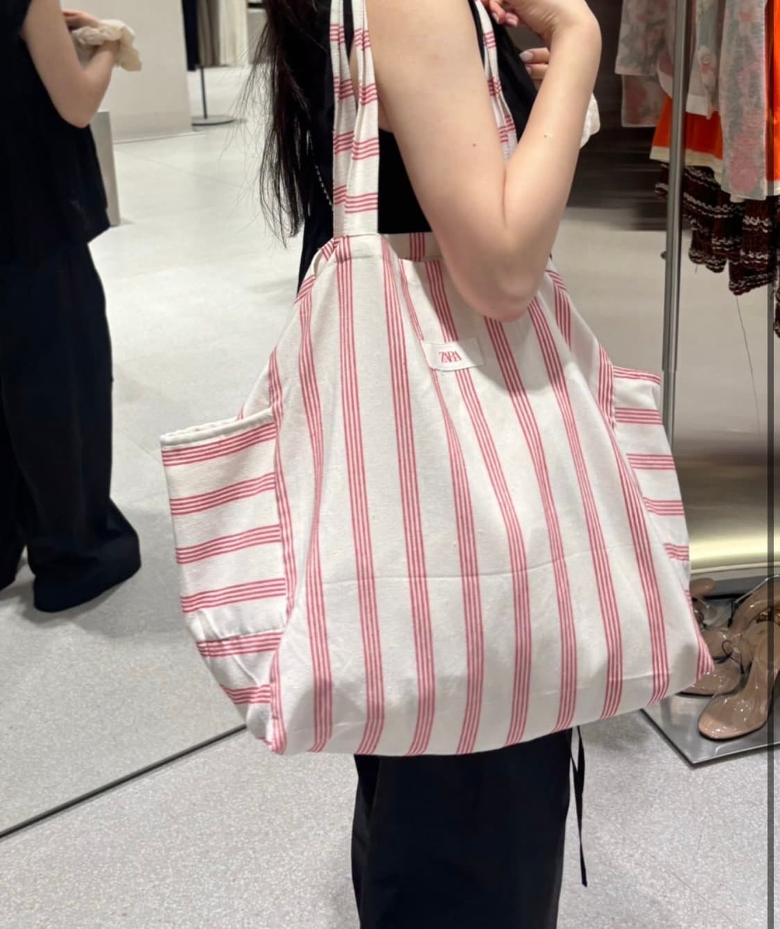 (새상품)자라 스트라이프 에코백 비치백 가방 여행가방 상품이미지8