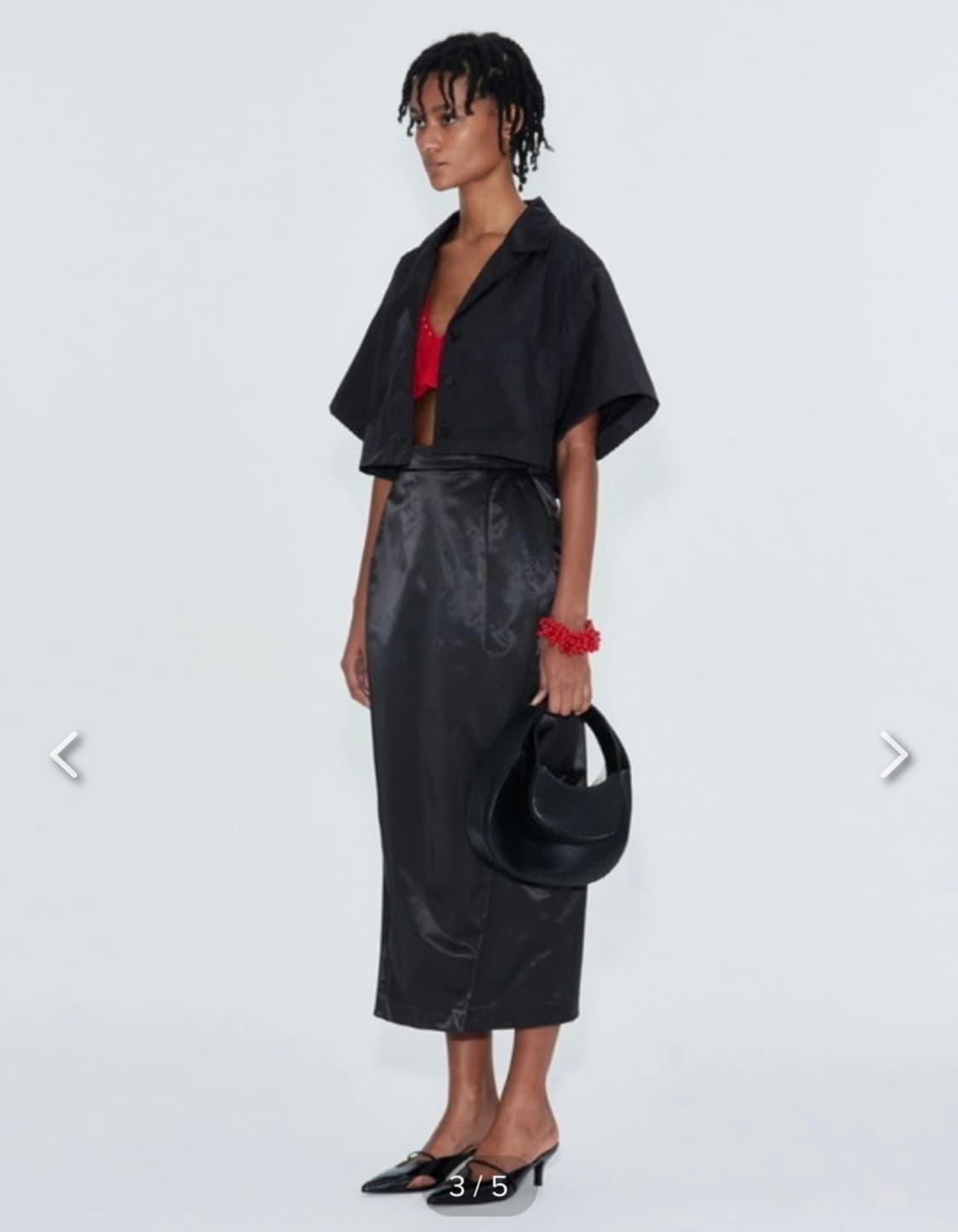 렉토 크롭 셔츠 판매(S 사이즈) 상품이미지2