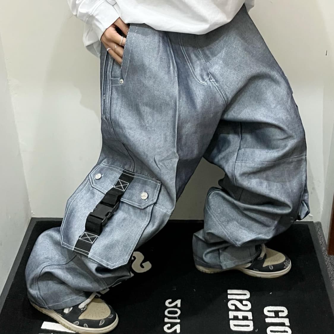  Hip-Hop wide cargo pants 상품이미지2