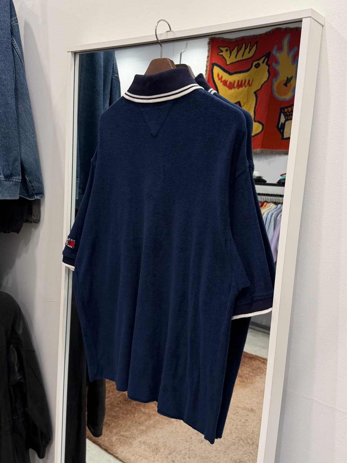 90s Tommy Hilfiger 타미힐피거 테리 코튼 컷오프 pk 반팔 상품이미지7
