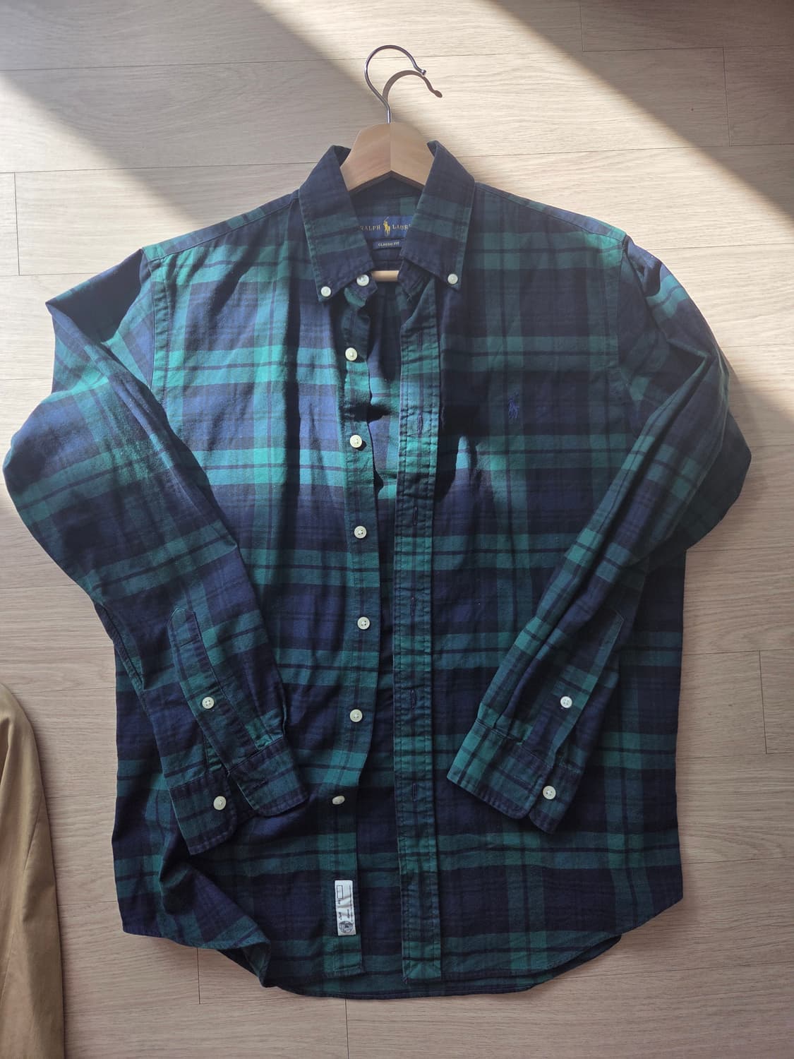 폴로 블랙와치 클래식핏 셔츠 남성  s 상품이미지1