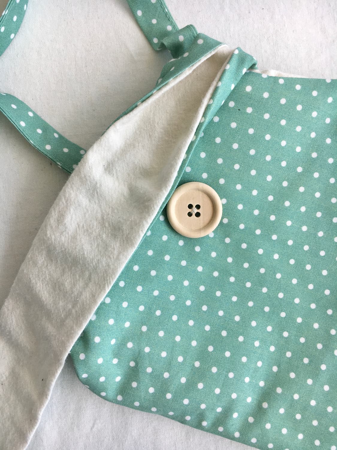 [HANDMADE]핸드메이드 민트 도트 토끼 크로스백 모리걸 상품이미지3