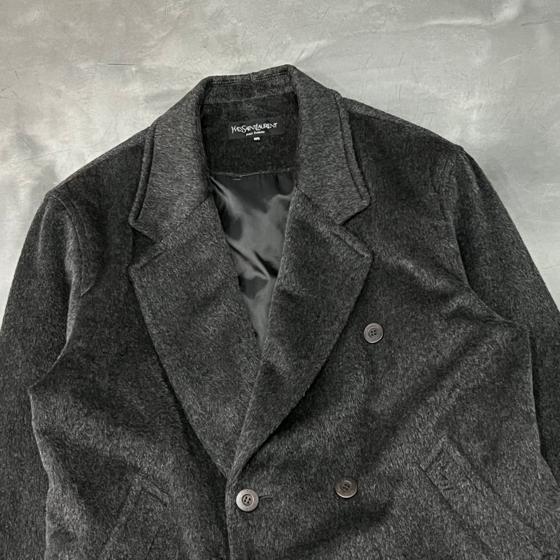 입생로랑 모헤어 더블 코트 y14603 상품이미지3