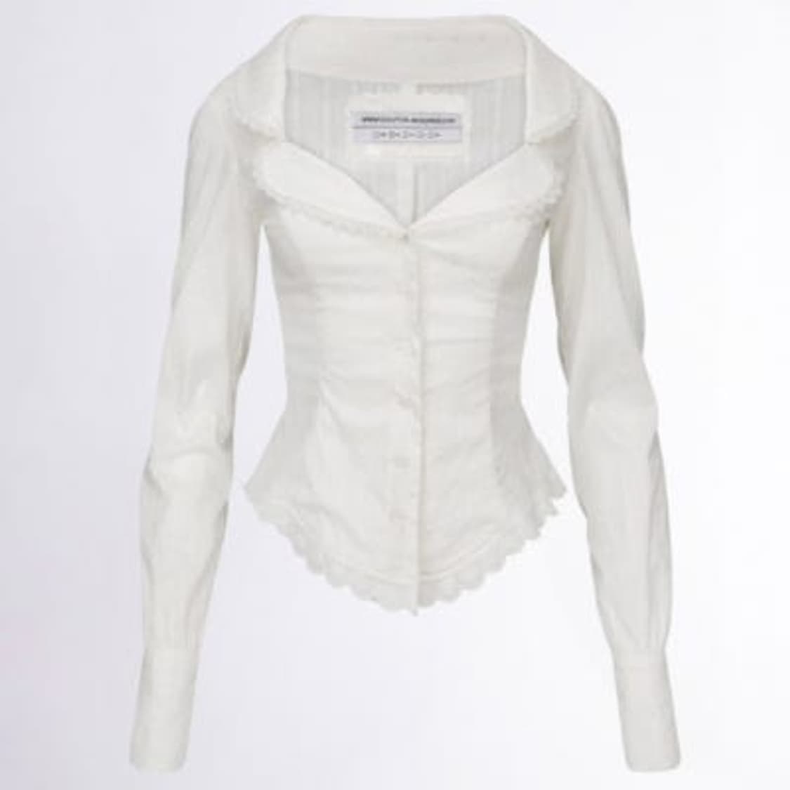 Clover Leaf Neck Blouse 상품이미지1