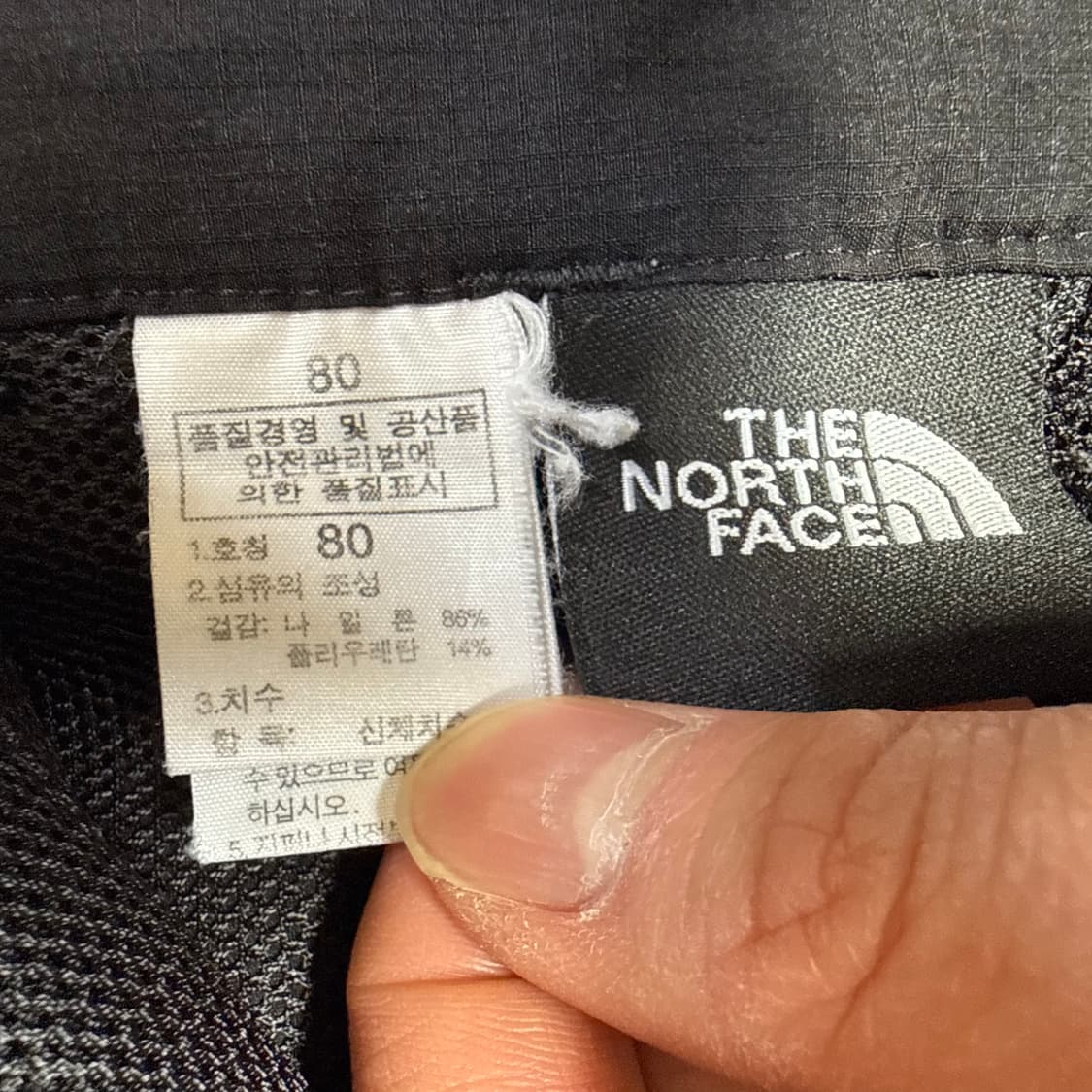 80 노스페이스 아웃도어 스티치 반바지 0304T 상품이미지4