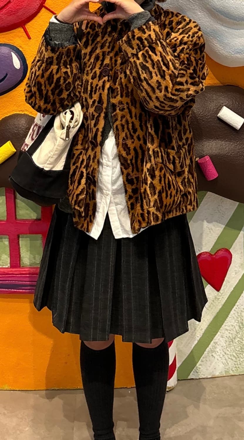 호피 레오파드 퍼 자켓 상품이미지2