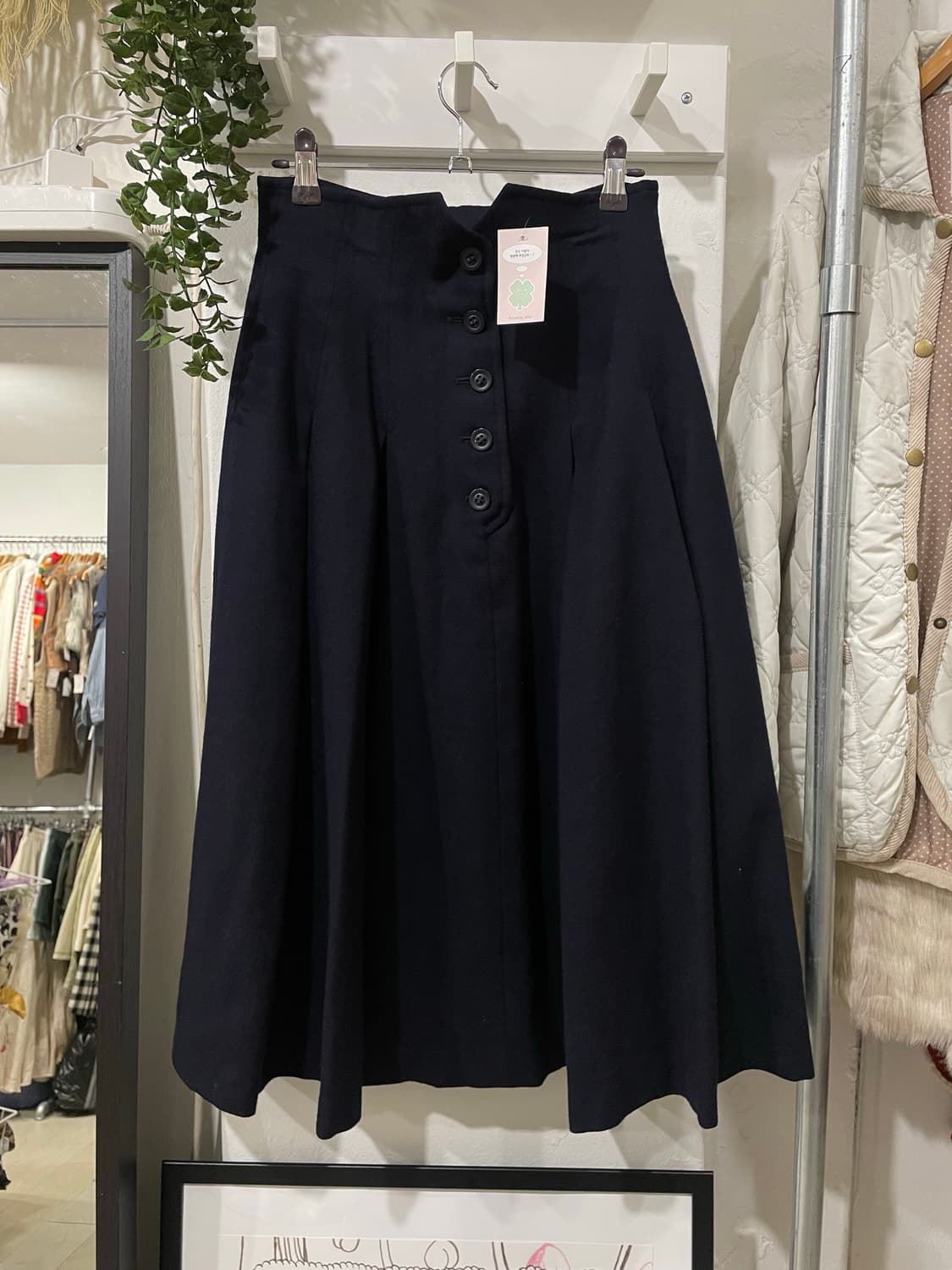 oxford button skirt 상품이미지8
