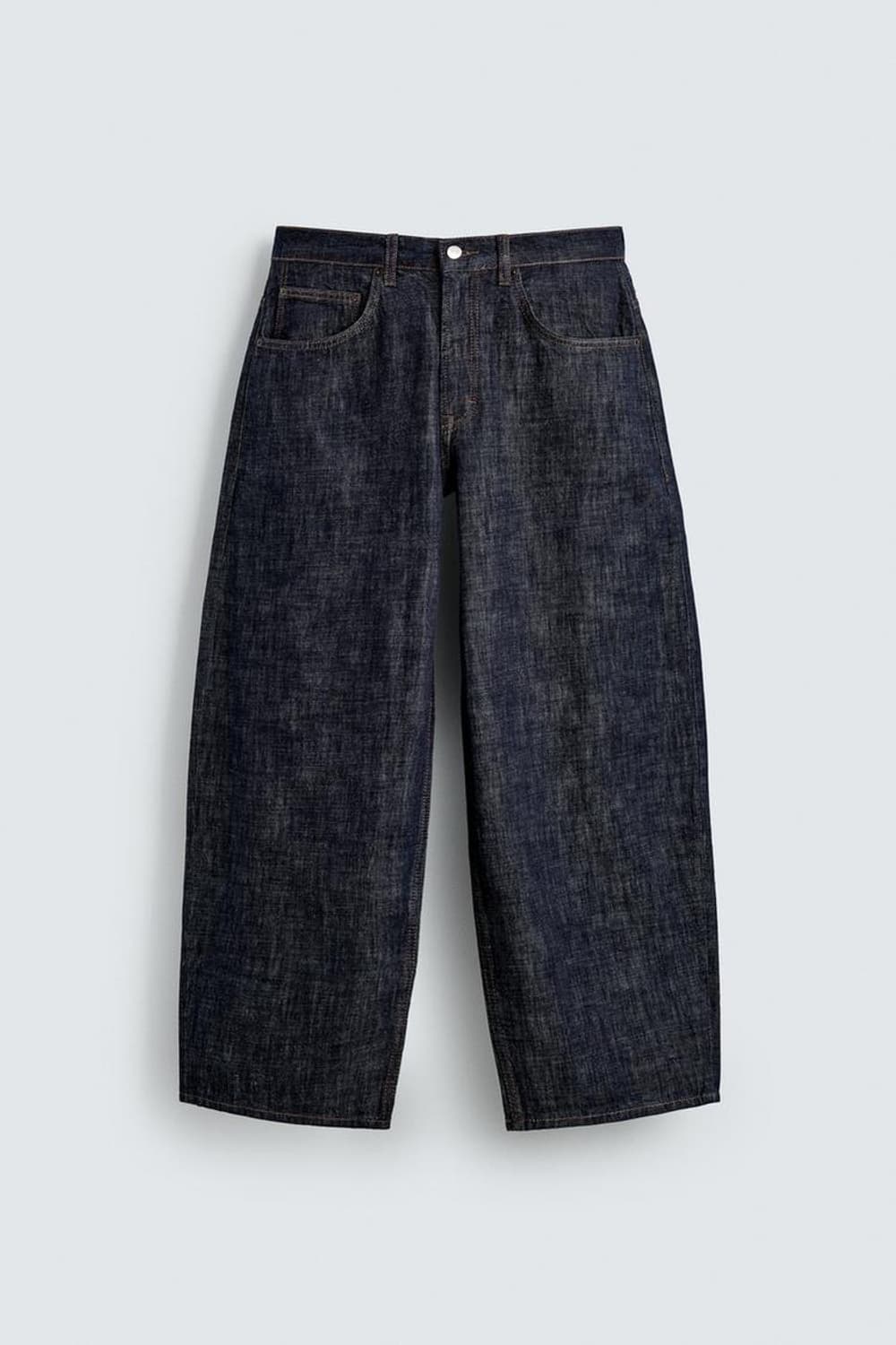 자라 커브드 데님 인디고 34 상품이미지3
