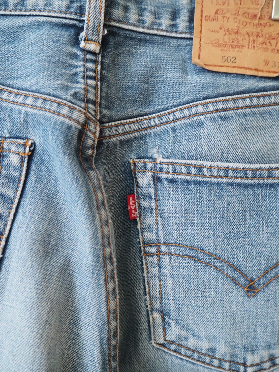1990's Levi's 502 BIG E selvage denim  상품이미지5