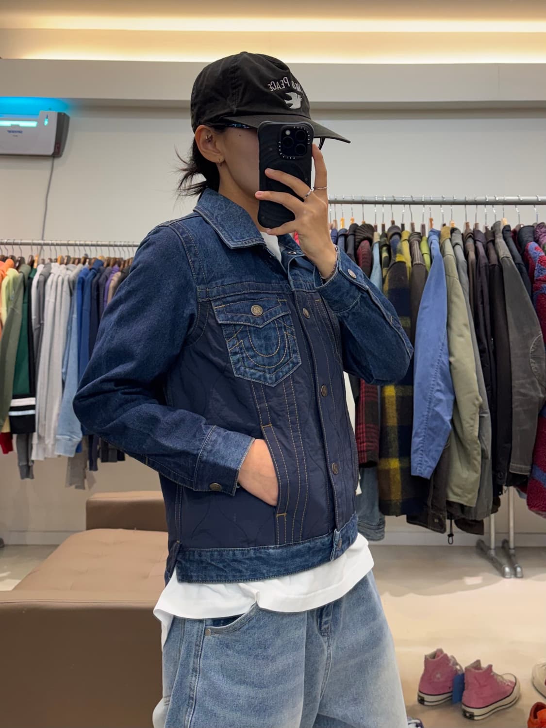 22FW 트루릴리젼 나일론 데님 믹스 자켓 상품이미지7