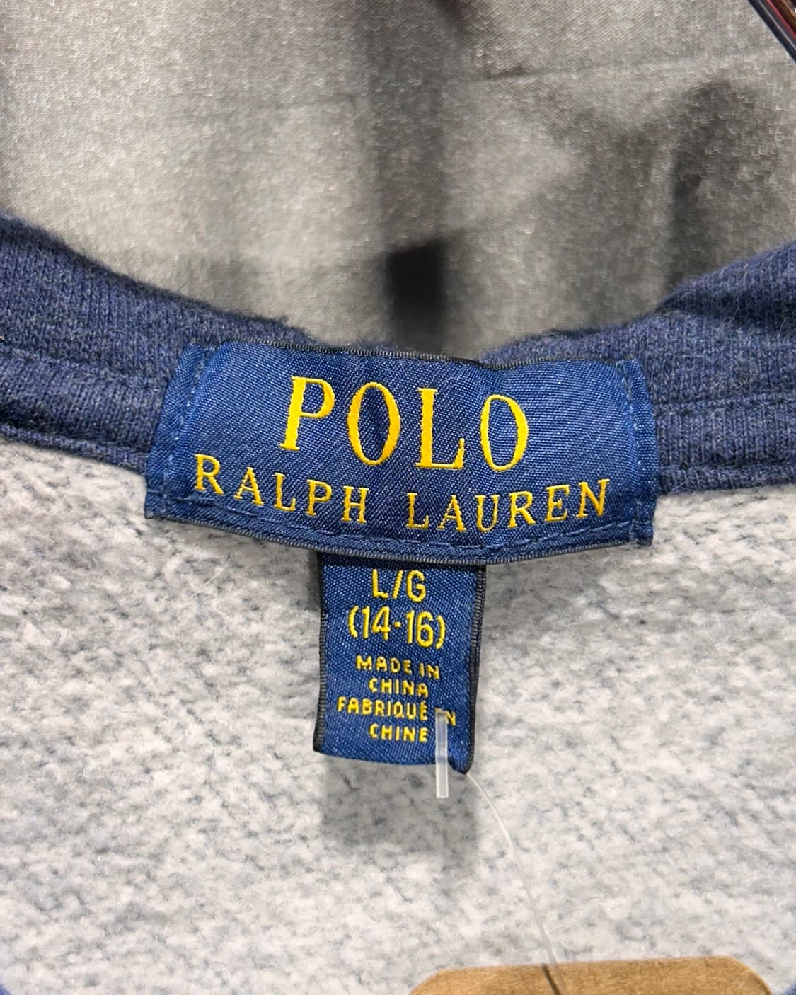 L 폴로랄프로렌 우먼스 레드 포니 네이비 후드집업 상품이미지5