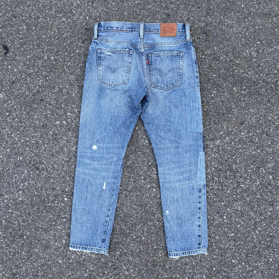 리바이스 501 CT 패치워크 셀비지 진 (32) 상품이미지4