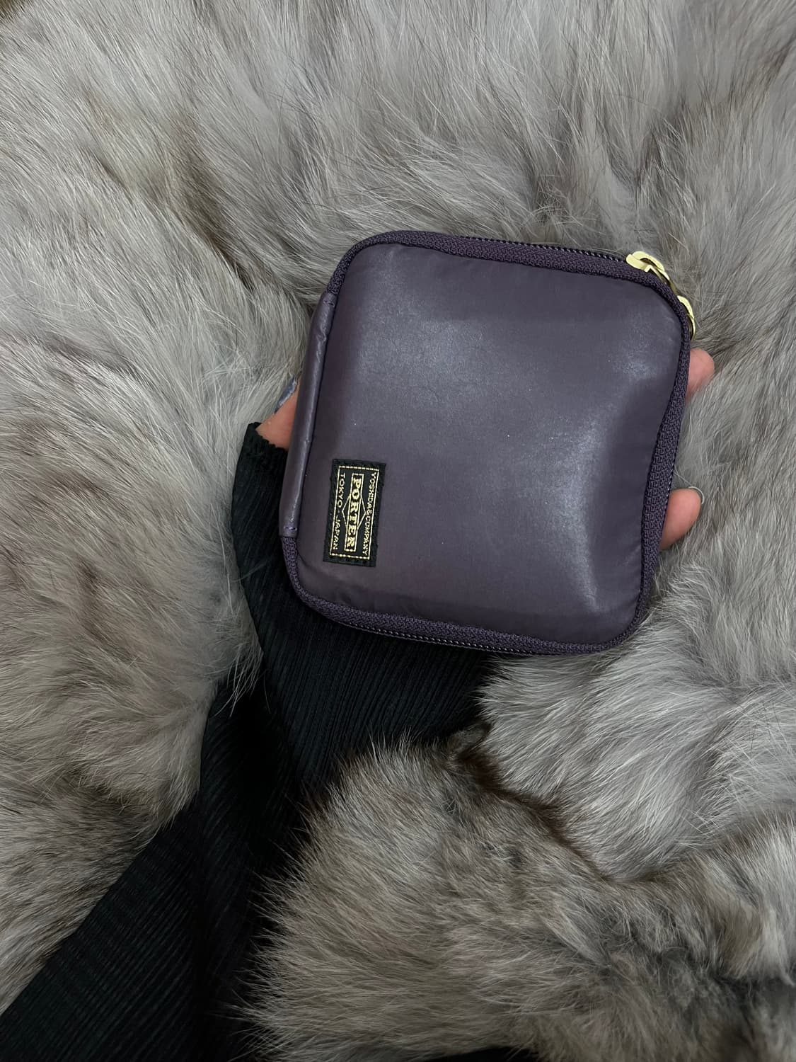 포터 도트 지갑 퍼플 상품이미지1