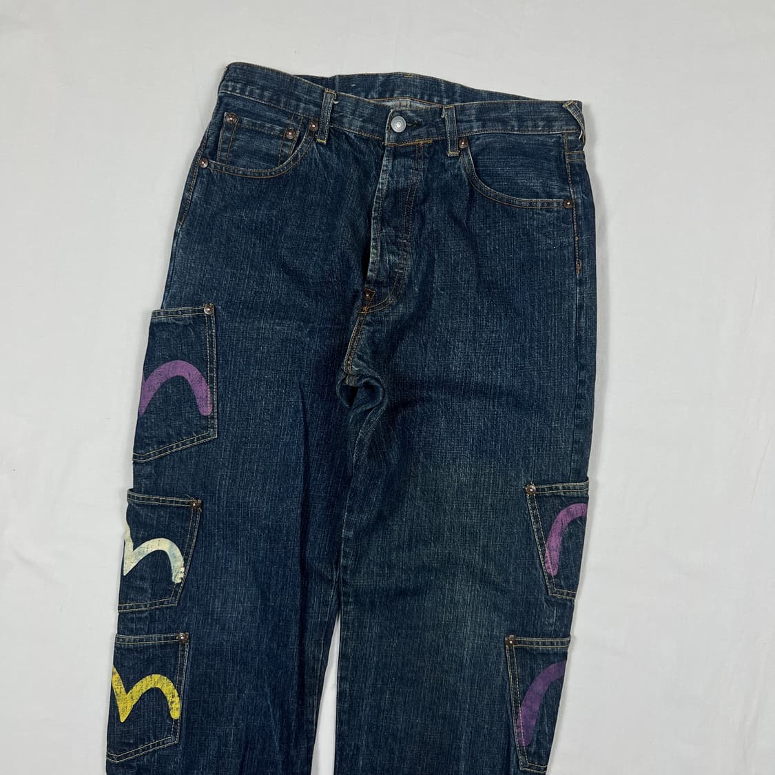 에비수 evisu 멀티컬러 포켓 데님팬츠 청바지 상품이미지4