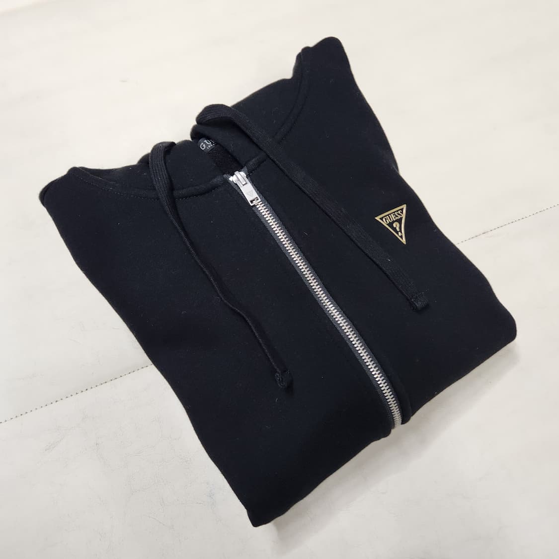 정품 게스 여성 기모 면 후드 집업 자켓 M 상품이미지2