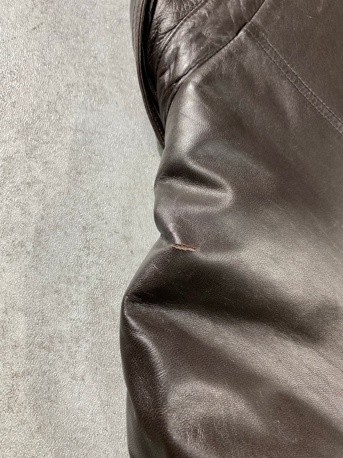 [105] 90s London Fog 런던포그 브라운 양가죽 레더코트 상품이미지7