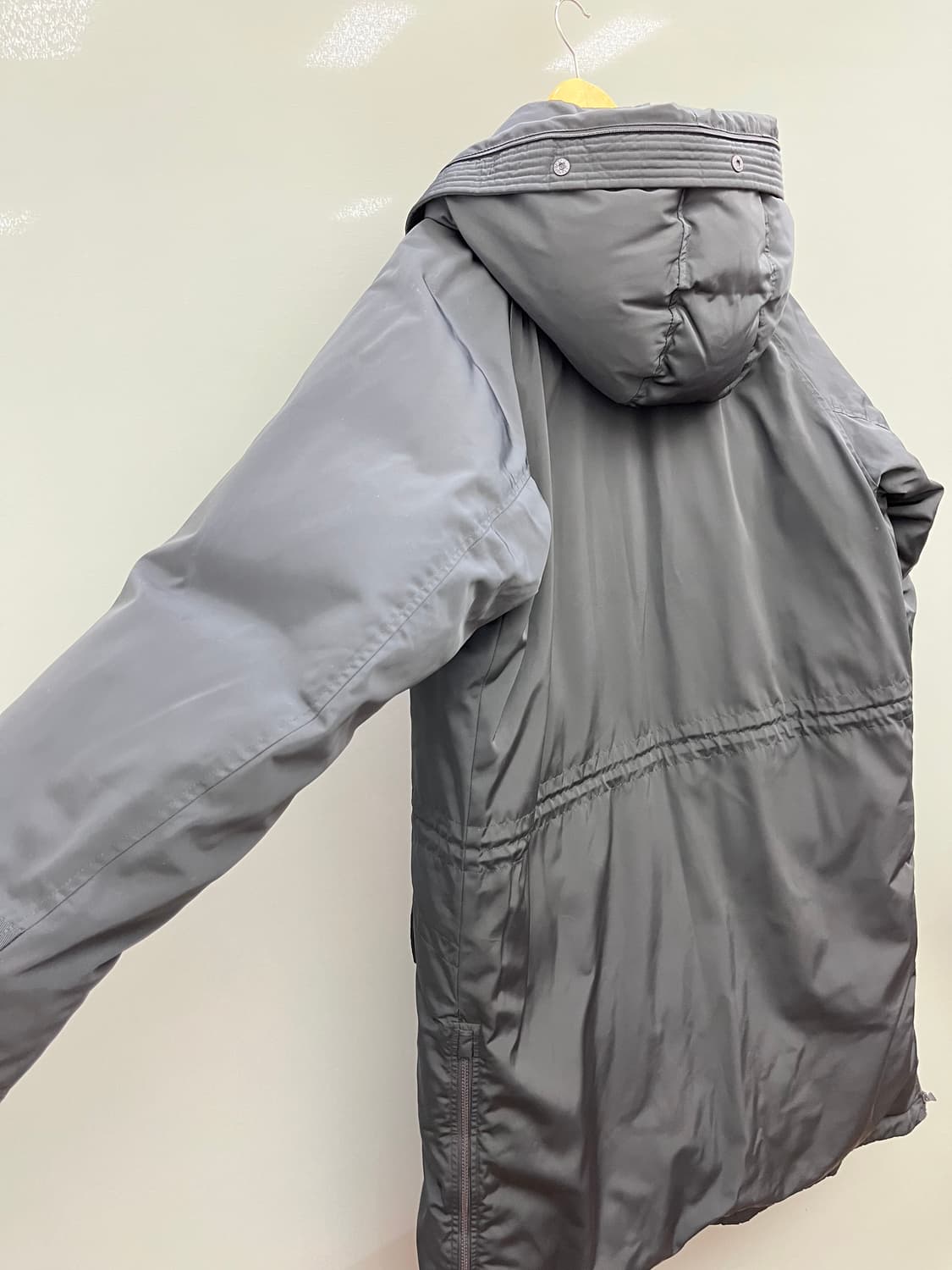 헤지스 블랙 후드 롱 구스패딩 상품이미지7