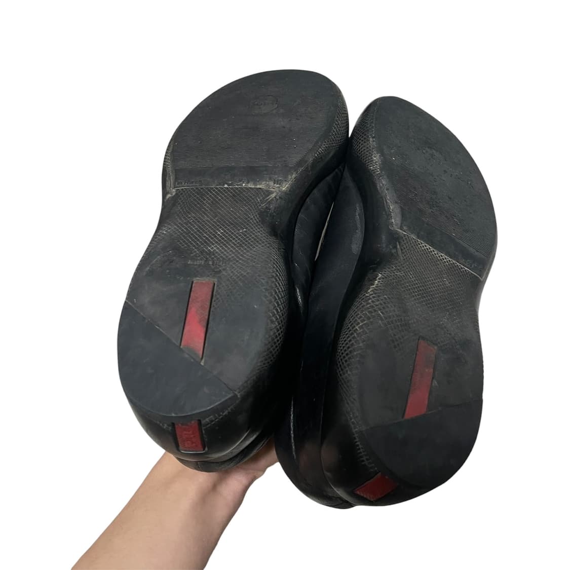 265~270) 프라다 스포츠 메탈로고 레더 로퍼 구두 상품이미지6