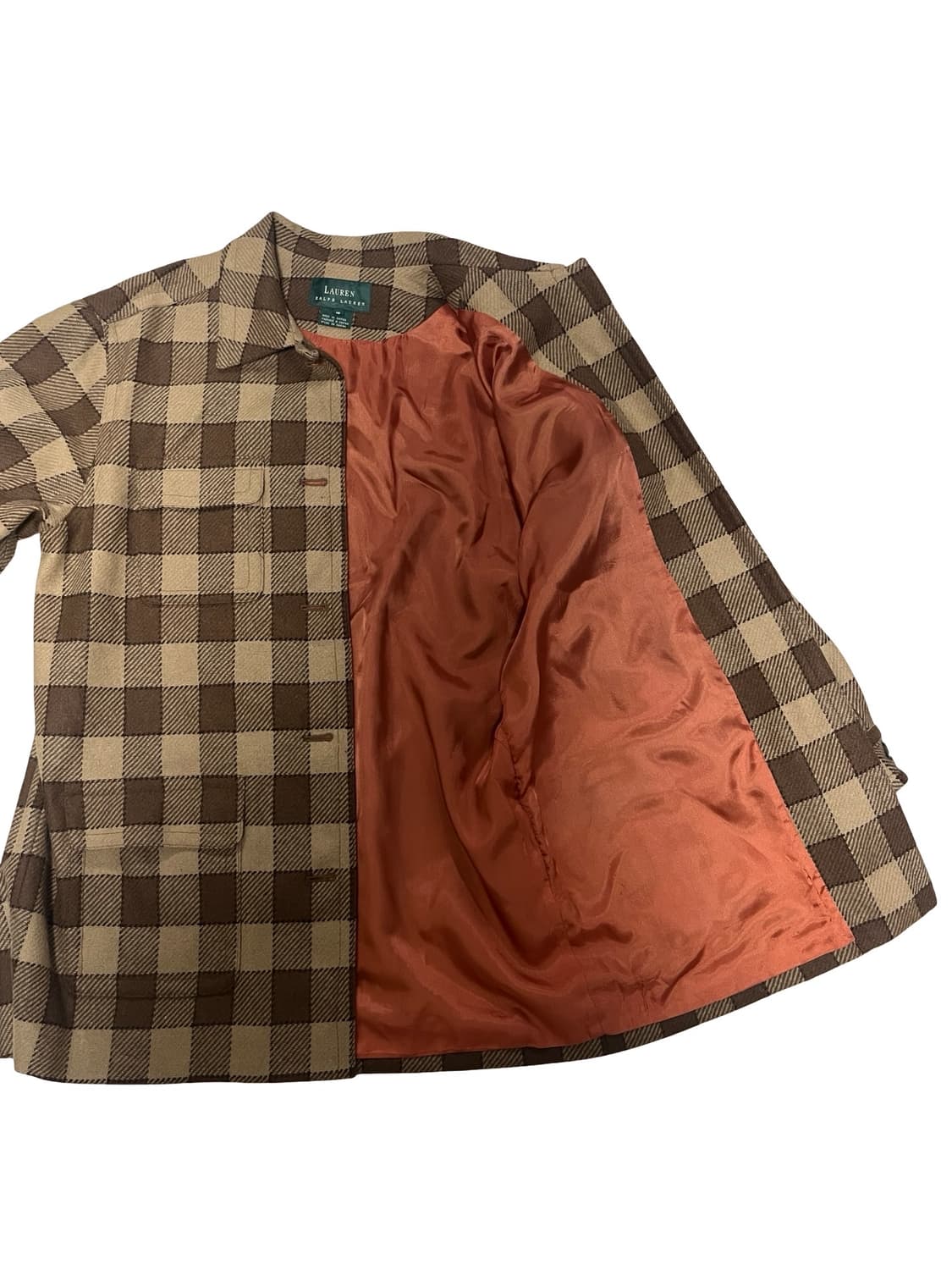 랄프로렌 체크 셔츠 코트 (울100) 상품이미지5