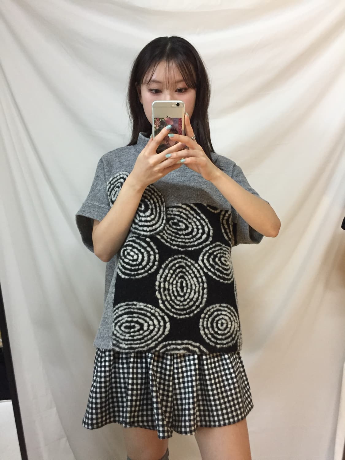 반팔 니트 탑 상품이미지8