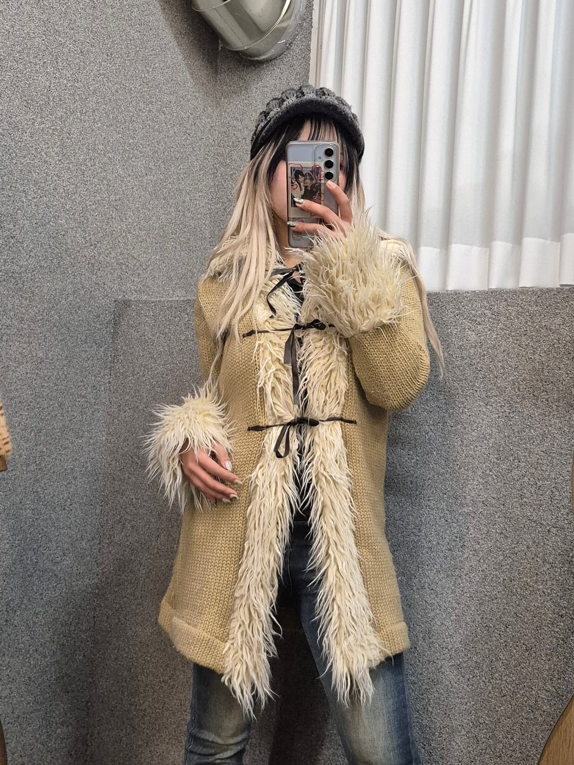 VINTAGE KINT FUR CARDIGAN 상품이미지1