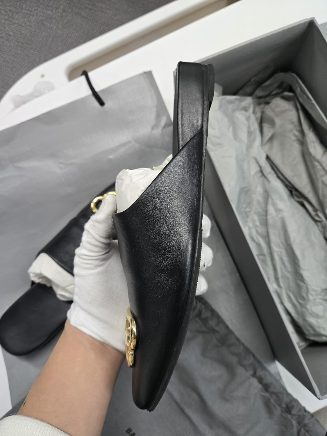 [A급컨디션]발렌시아가 슬리퍼 로퍼 상품이미지4