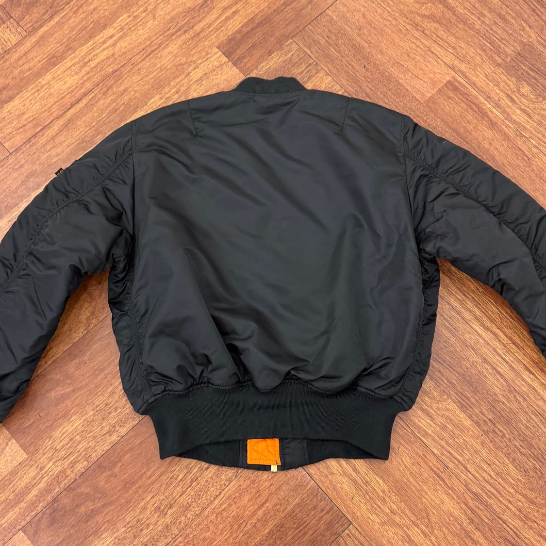 L 알파인더스트리 블랙 MA-1 레귤러핏 항공점퍼 자켓  상품이미지2