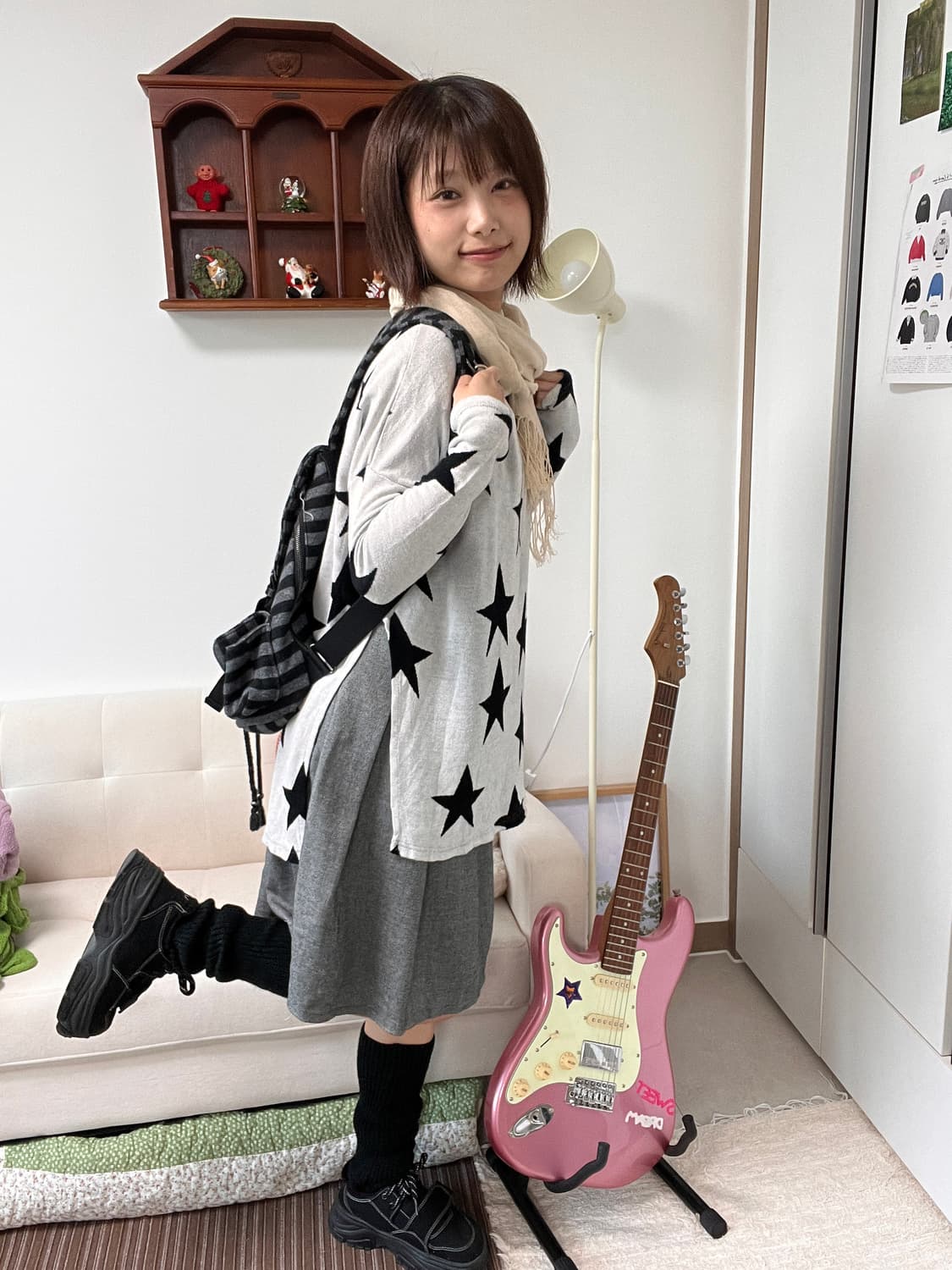 별 패턴 니트 상품이미지2