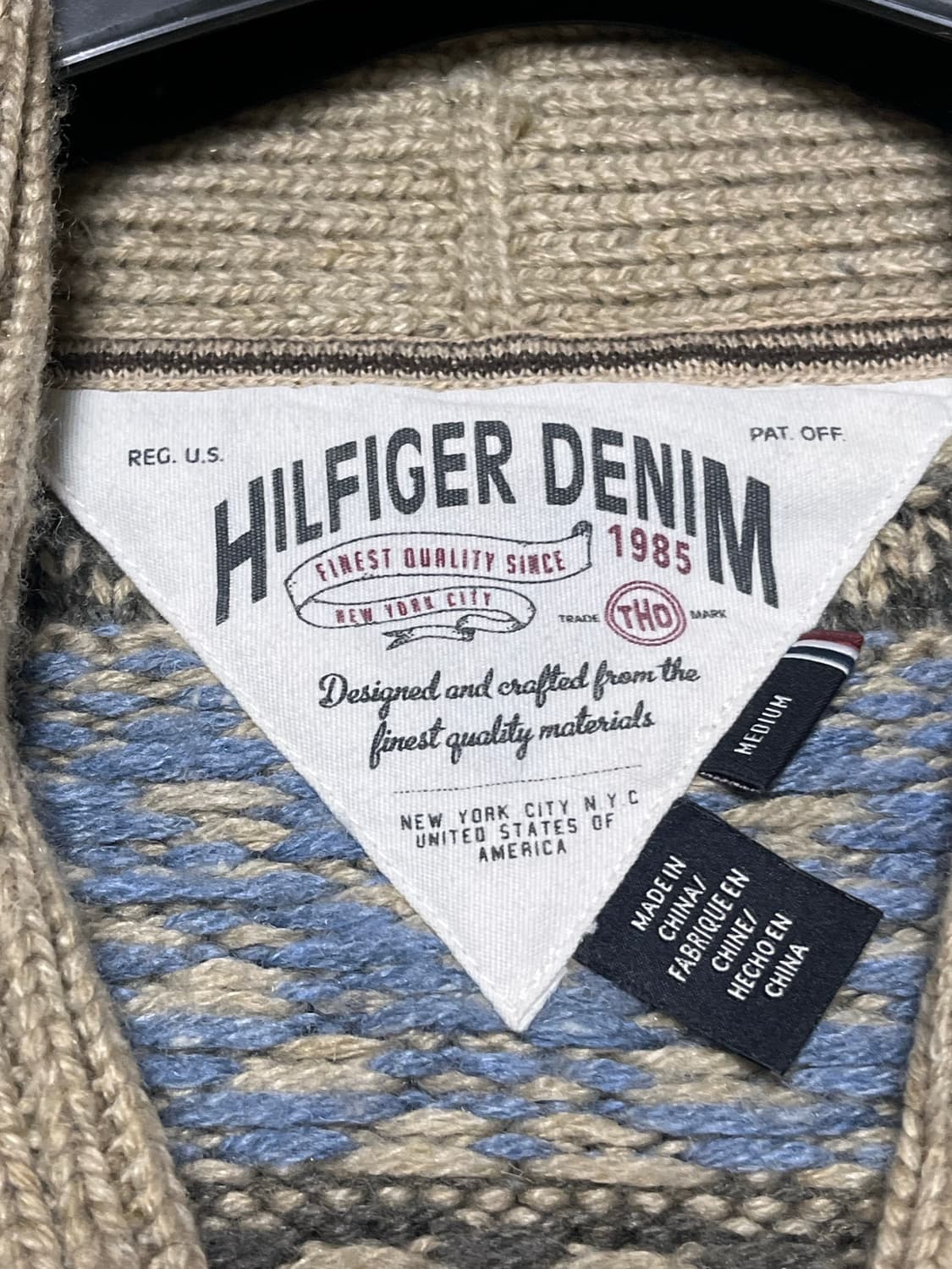 타미힐피거 숄카라 노르딕 가디건 상품이미지4