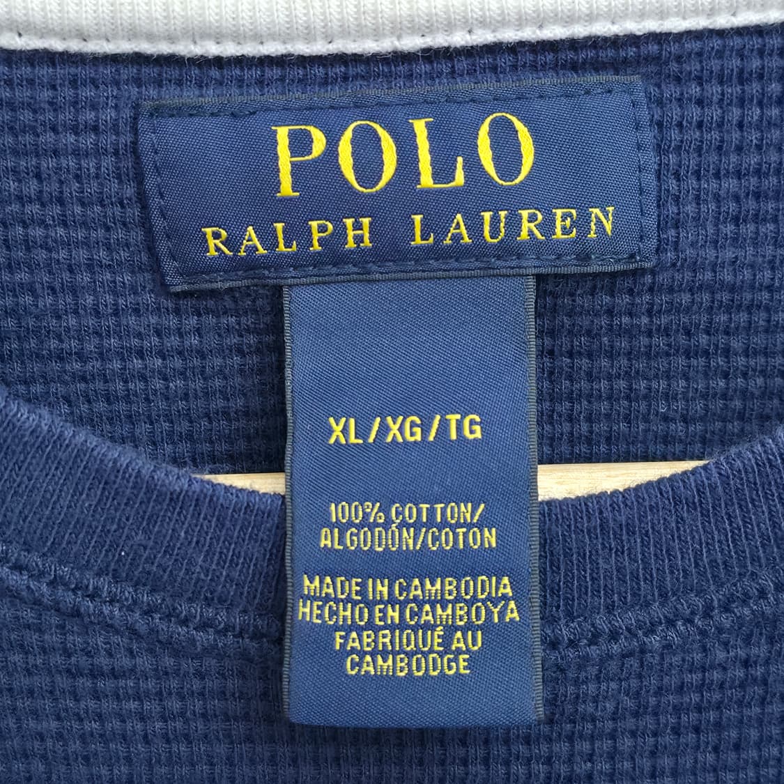 [XL] 폴로 랄프로렌 네이비 와플 티 상품이미지5