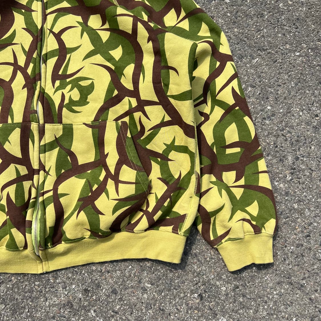 트라이벌 카모 후드 집업 상품이미지3