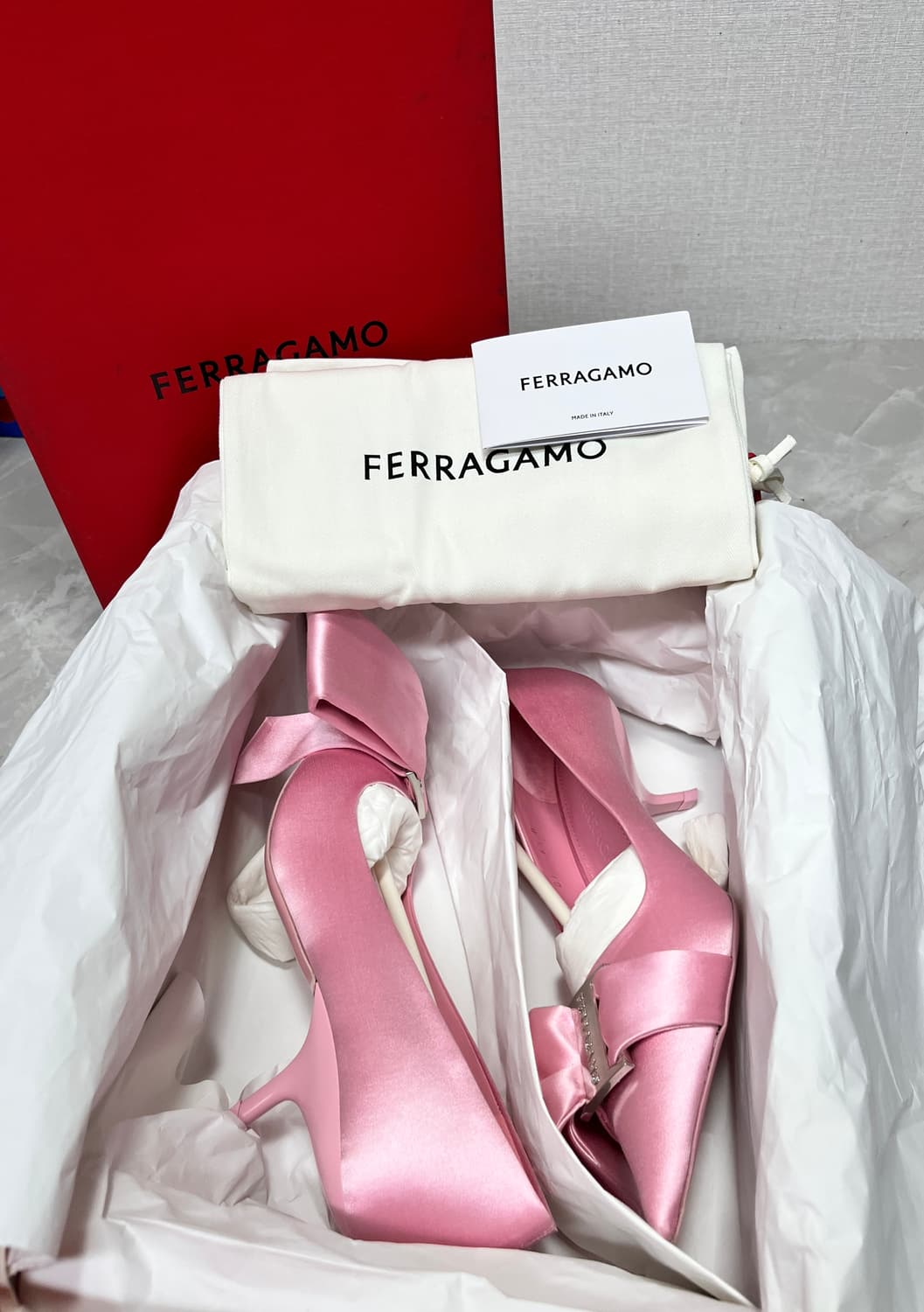새상품)페라가모 에리카 55 핑크 펌프스 6반 (245추천) 상품이미지6