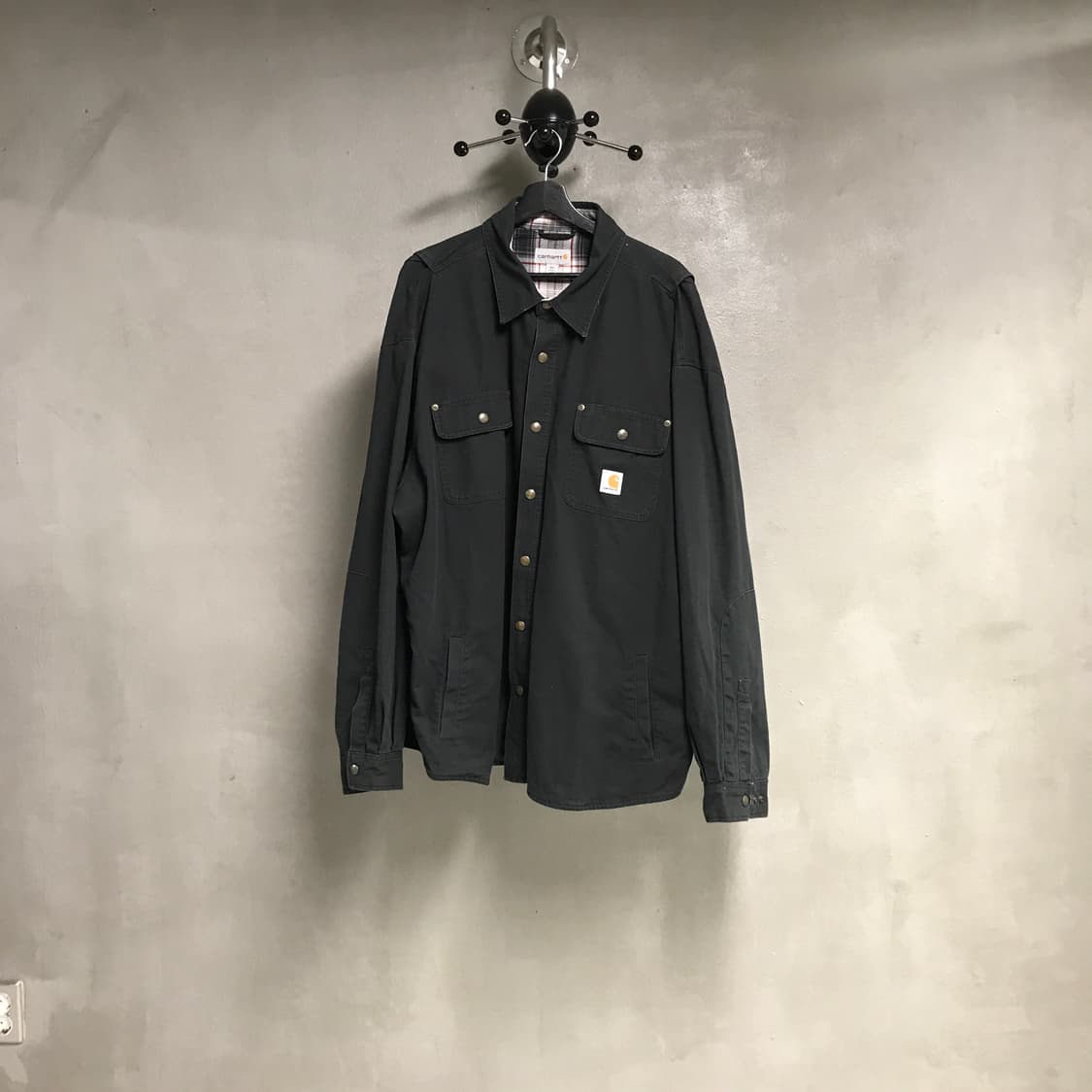 칼하트 워크 셔츠 자켓 블랙 2XL 상품이미지1