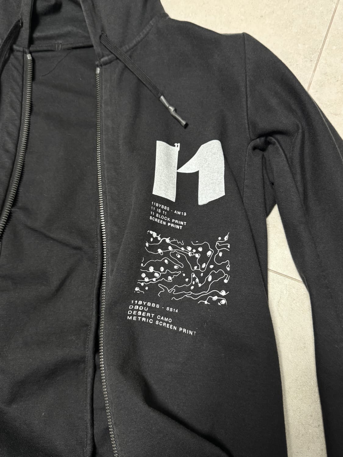 11byBBS / Fuck u 후드 집업 / M 상품이미지9