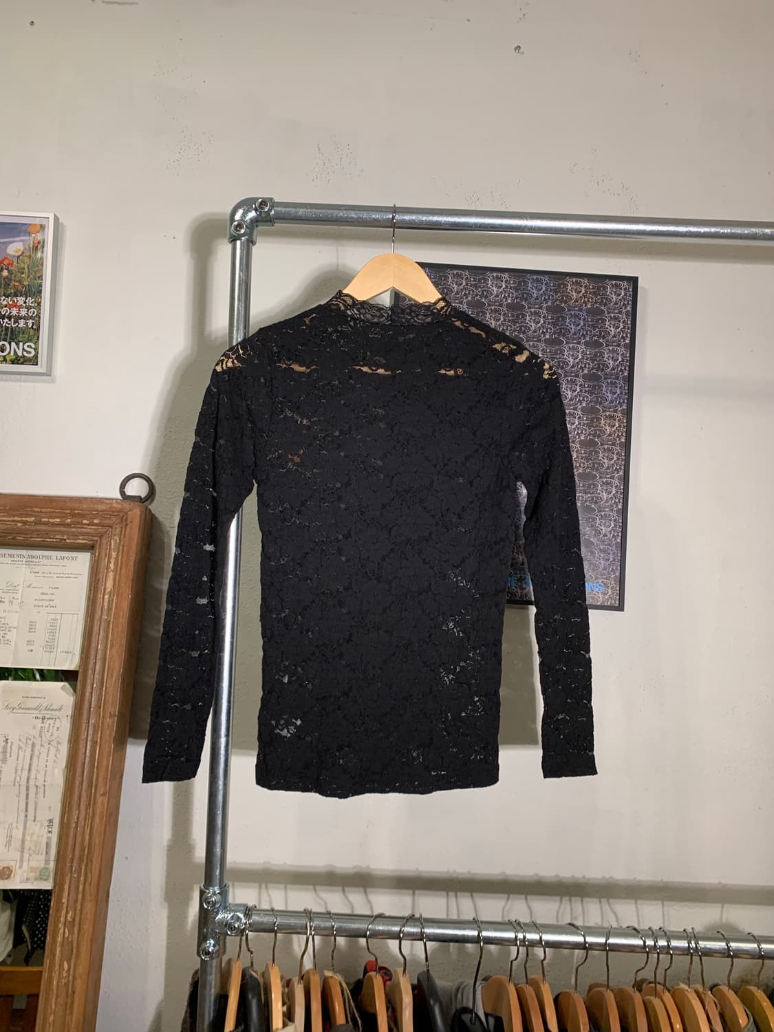 레이빔즈 플라워 시스루 롱슬리브 상품이미지3