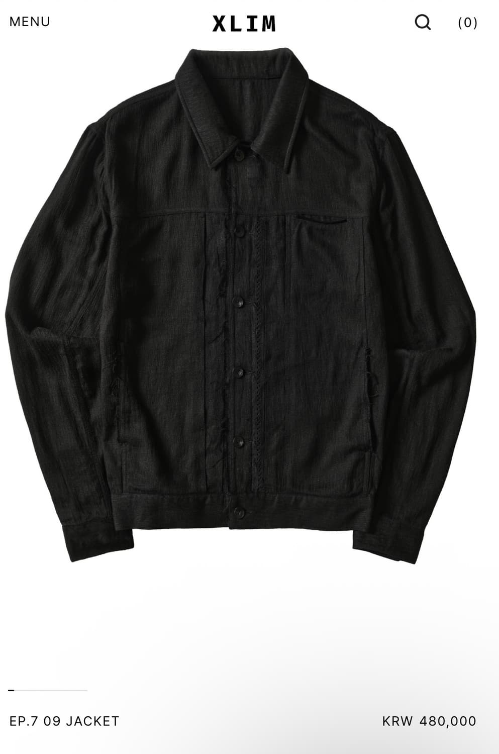 엑슬림 ep7 09자켓 블랙 상품이미지1