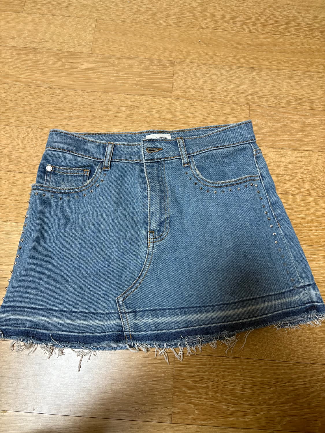 자딕앤볼테르 데님 자수 스커트 상품이미지3