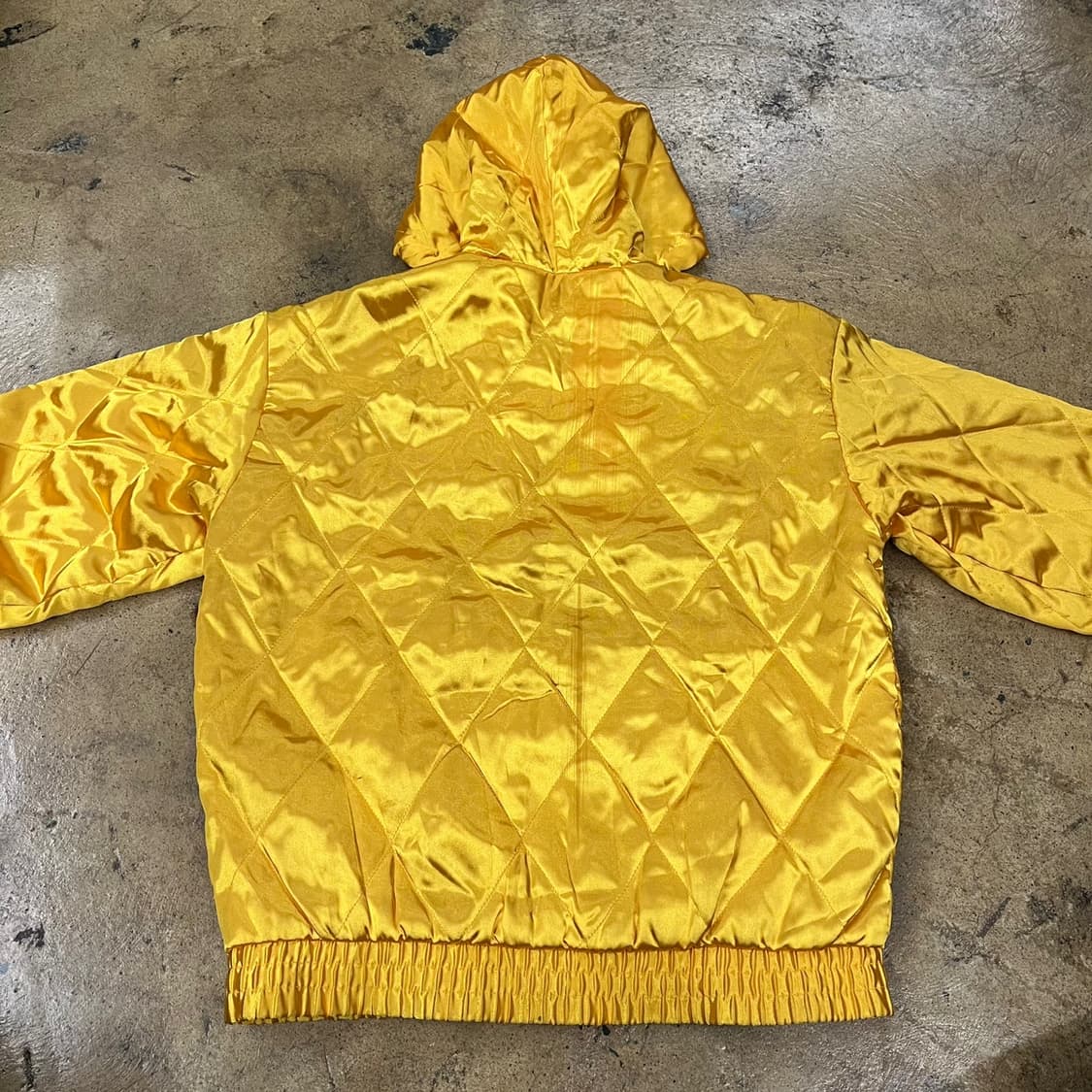 [정품/95] 아디다스 퀼팅 후드 옐로우 자켓 b14 상품이미지4