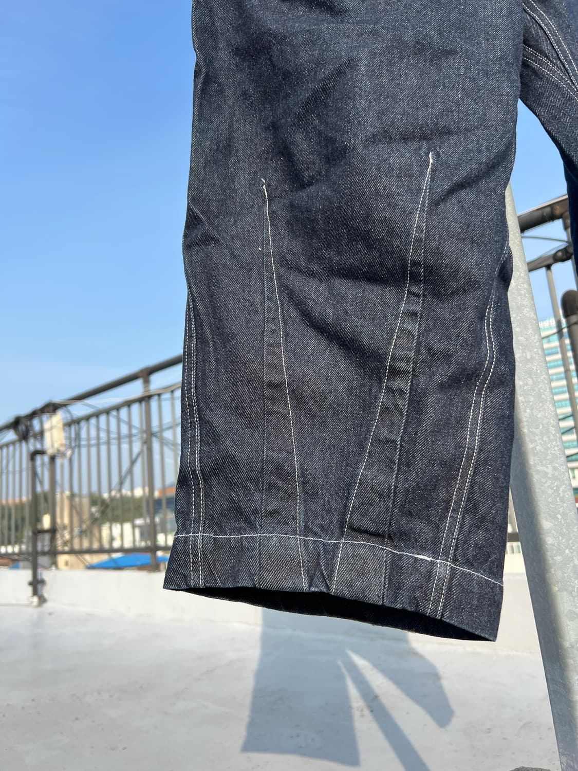 더만 데님 워커 팬츠 벌룬핏 상품이미지6