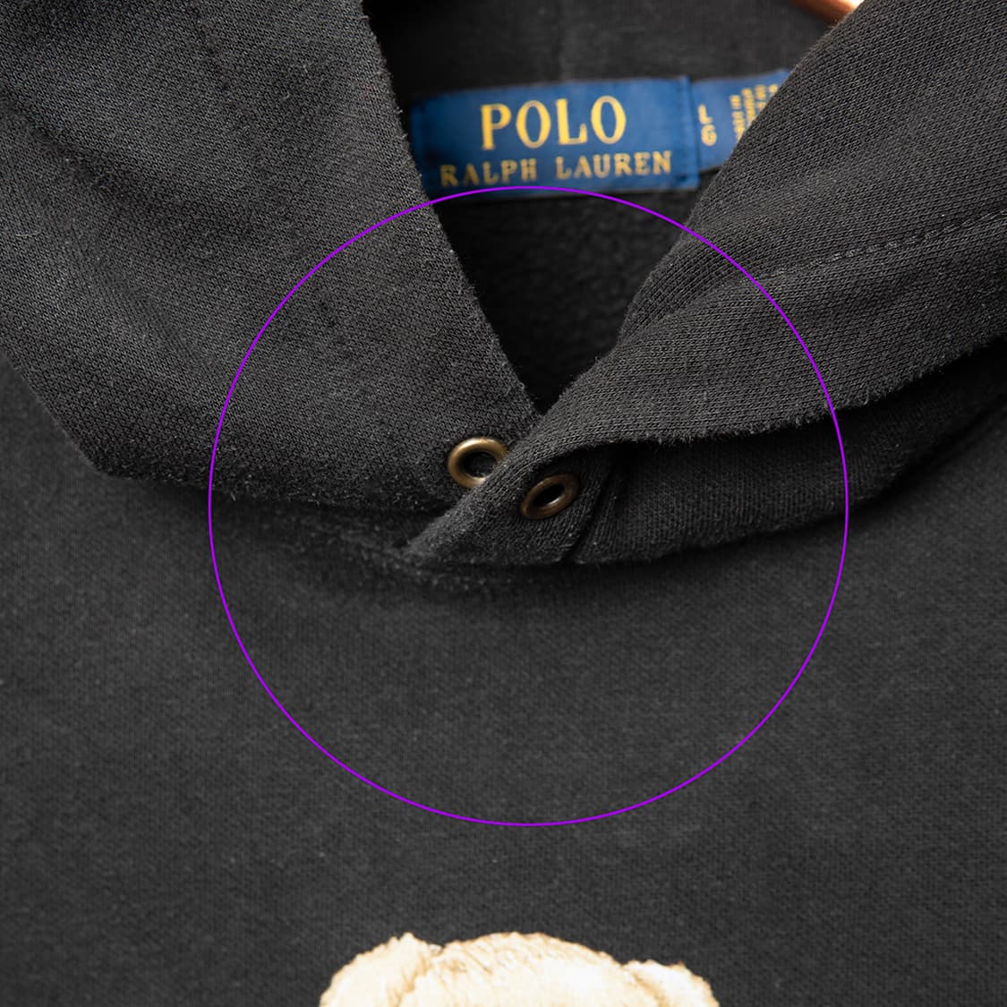 [L] 폴로 랄프로렌 2022 베어 후디 / 후드티 블랙 MT-1309  상품이미지3