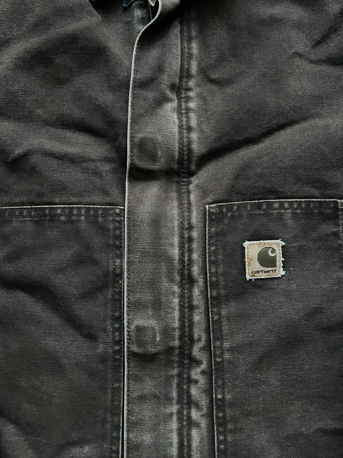 칼하트 J22 DKB 다크브라운 디트로이트 아크틱 자켓 빈티지 상품이미지6