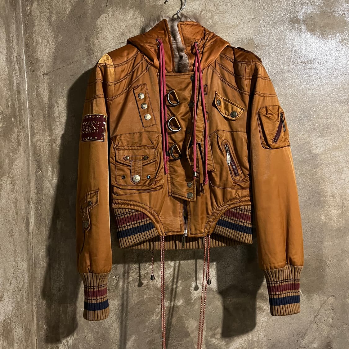 에고이스트 퍼 후드 숏 자켓 상품이미지5